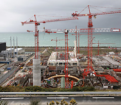 View of the future Flamanville 3 EPR reactor - January 2009